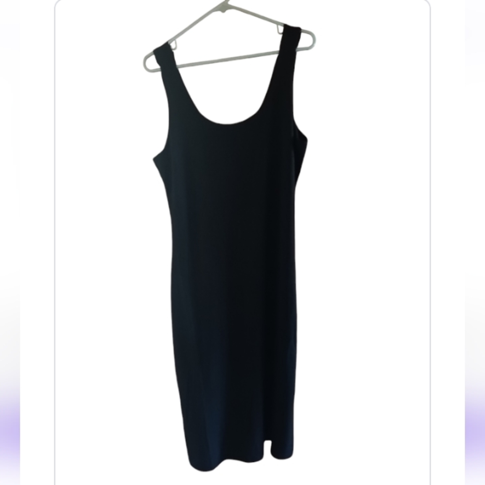 Black Tank Top Midi Casual Dress NWOT